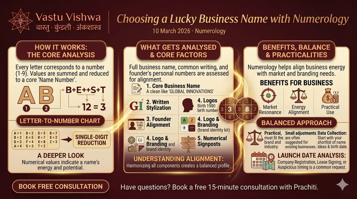 Choosing a Lucky Business Name with Numerology
